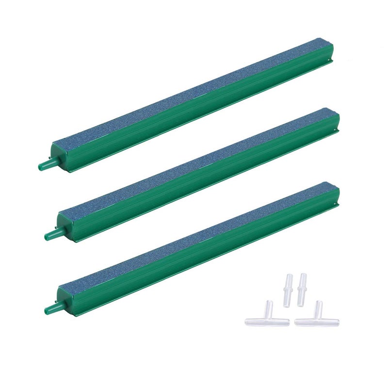 ALEGI Fish Tank Air Bubble 3-Piece Air Stone Bars for Aquarium,Air Stone Bar Hydroponics with Connectors,10 inch - Image 1